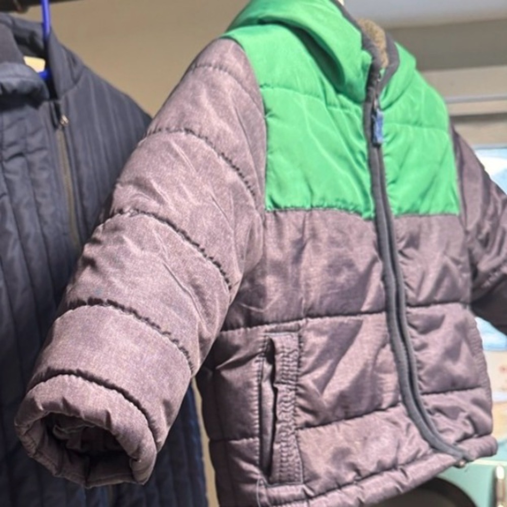 Navy Quilted Hooded Snowsuit